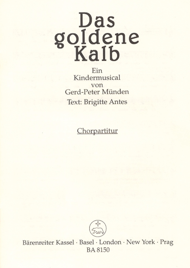 Das goldene Kalb (Choral score)
