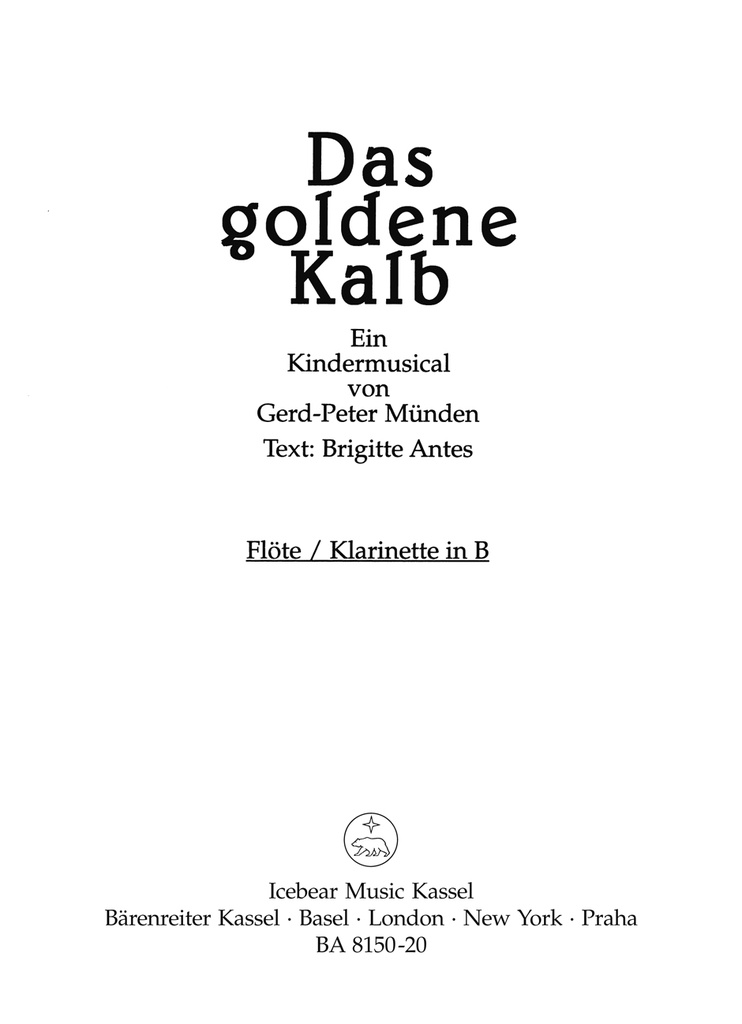 Das goldene Kalb (Fl/cl)