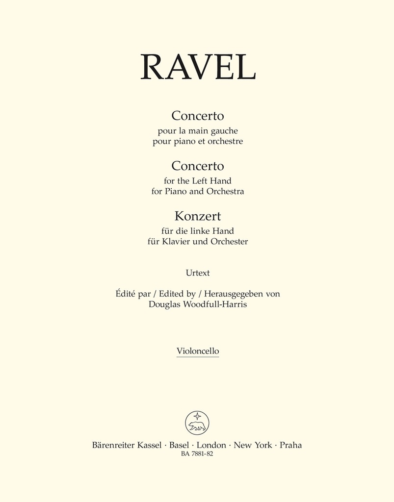 Concerto for the Left Hand for Piano and Orchestra (Cello)