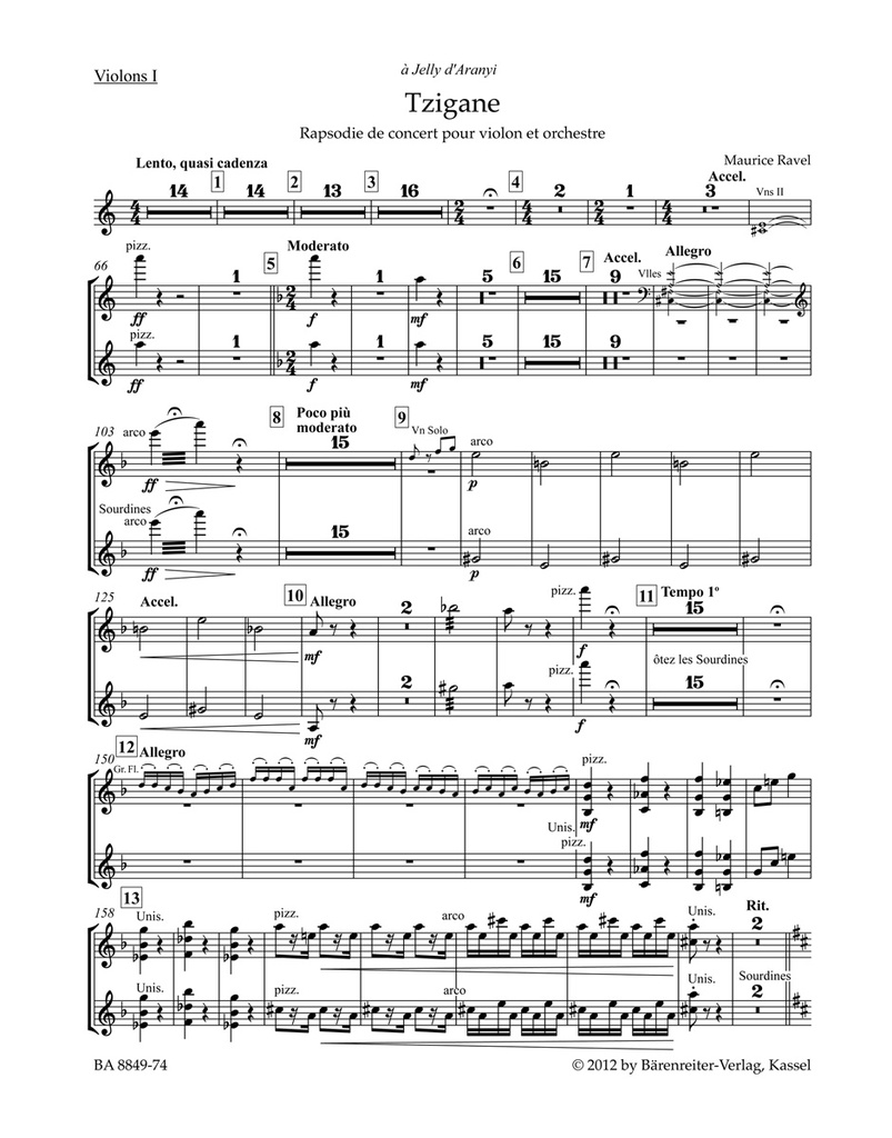 Tzigane (Violin 1)