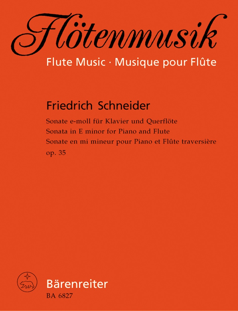 Sonata for Flute and Piano E minor, Op.35 (Score & parts)