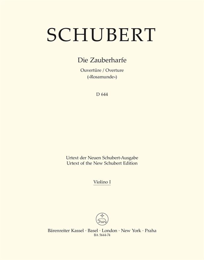 Die Zauberharfe. Ouvertüre C-Dur, D.644 'Rosamunde' (Violin 1)