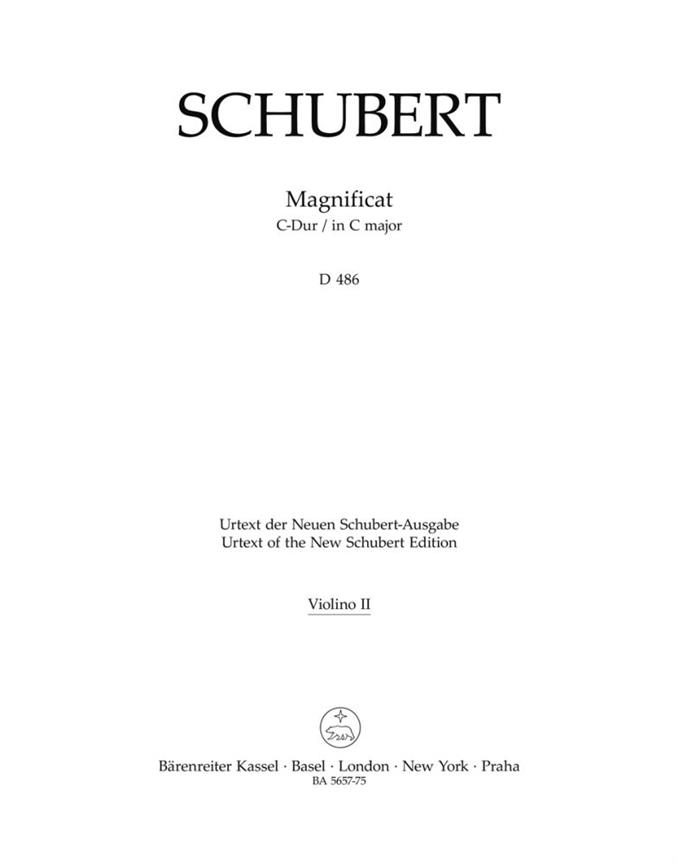 Magnificat C-Dur, D.486 (Violin 2)