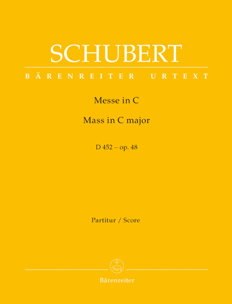 Mass C major, Op.48, D.452 (Full score, Urtext edition)