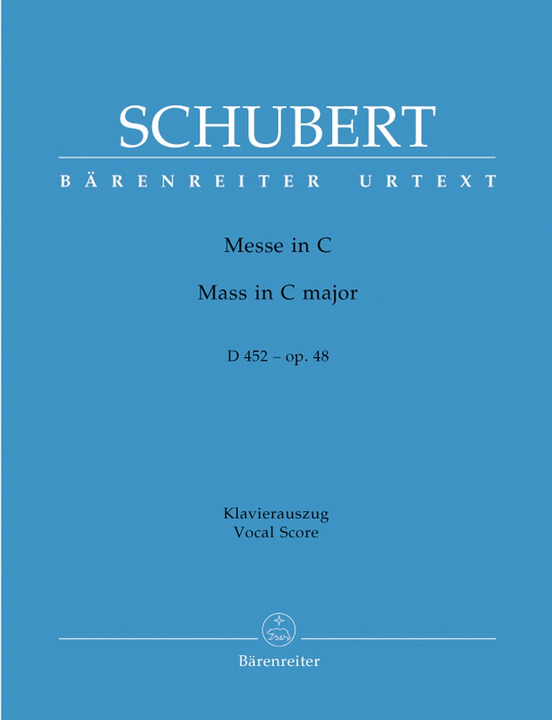 Mass C major, Op.48, D.452 (Vocal score, Urtext edition)
