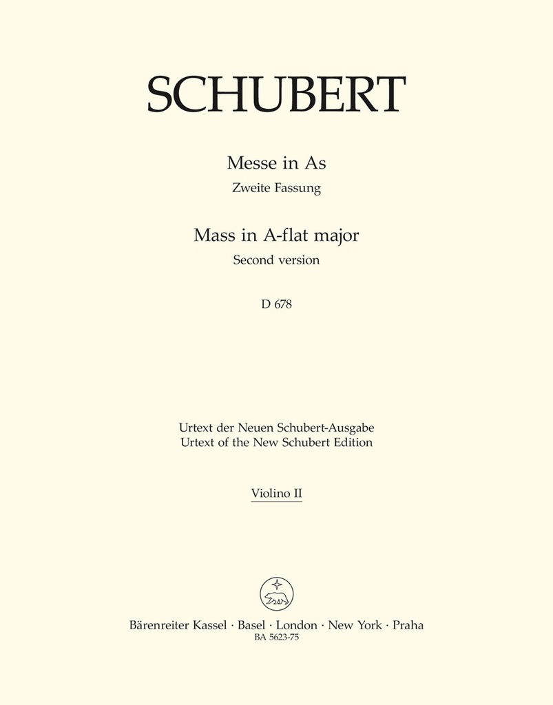 Missa A-flat major, D.678 (Violin 2)
