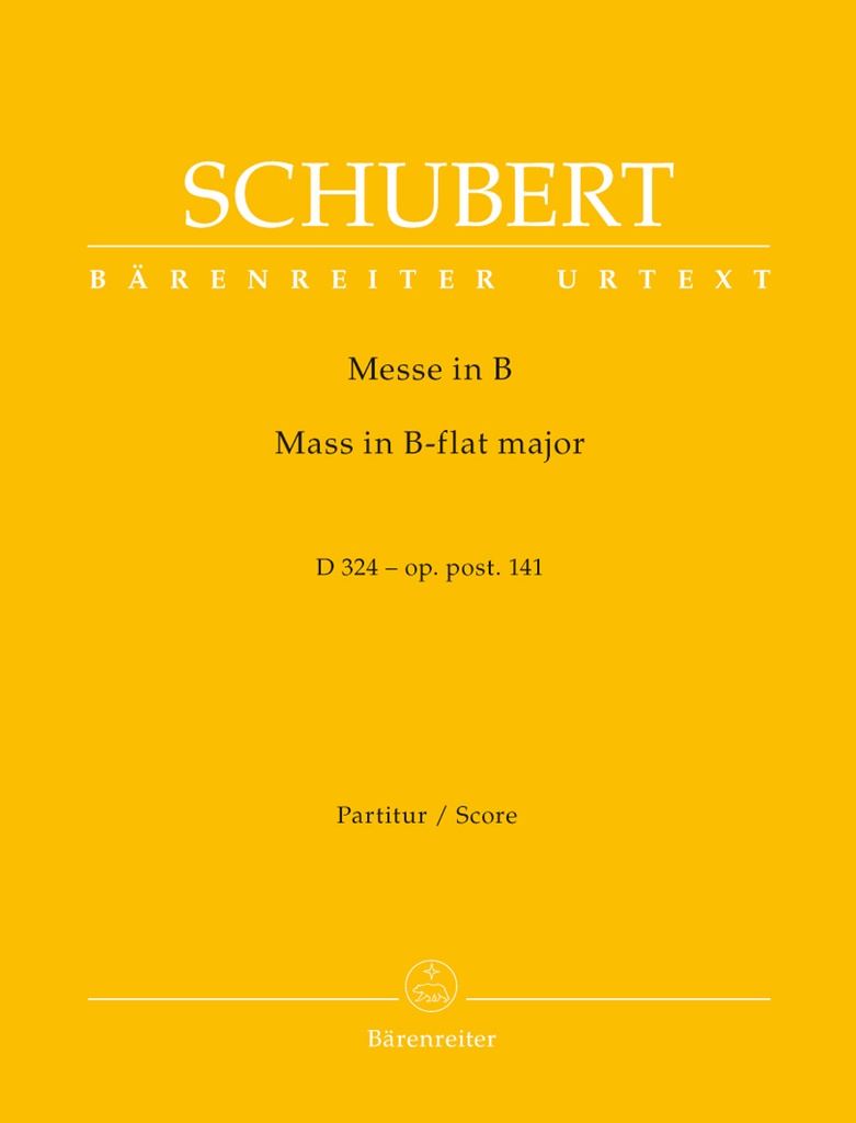 Missa B-flat major, Op.post.141, D.324 (Full score, Urtext edition)