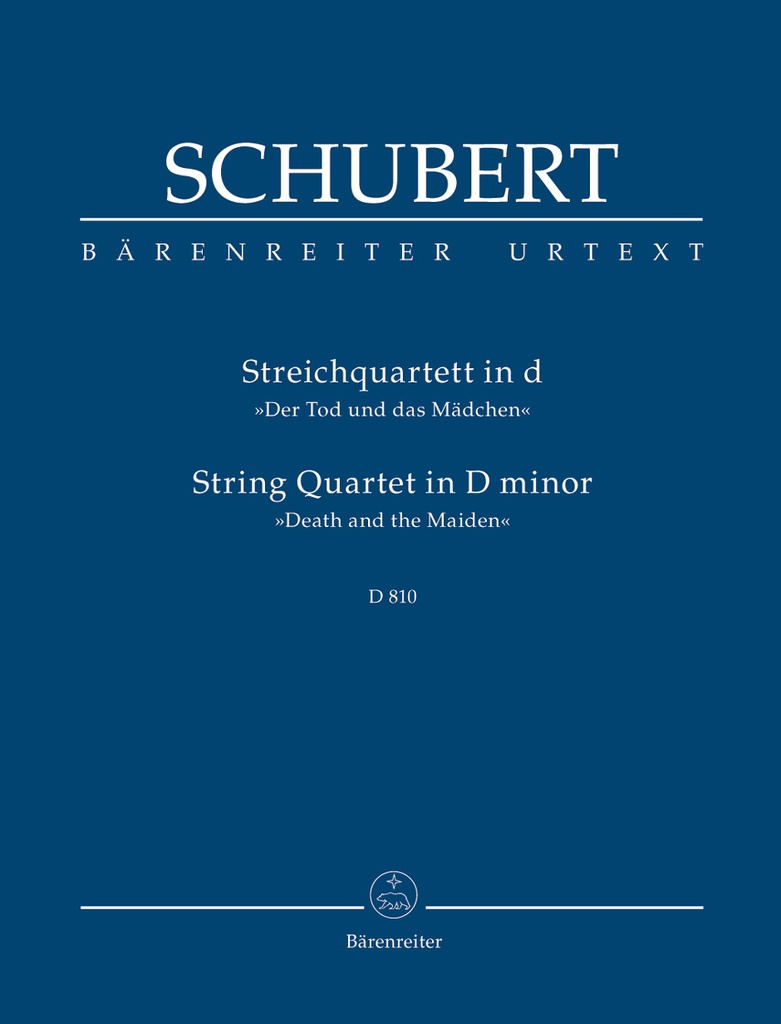 String Quartet D minor, D.810 'Der Tod und das Mädchen' (Study score, Urtext edition)