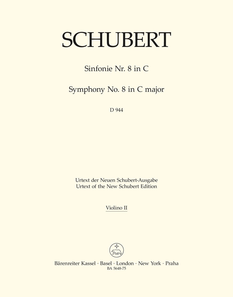 Symphony No.8 C major, D.944 'The Great' (Violin 2)
