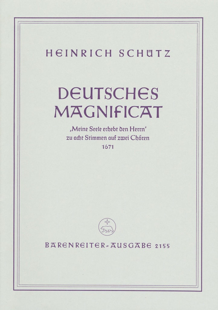 Deutsches Magnificat (from 'Schwanengesang', SWV.494 (1671))