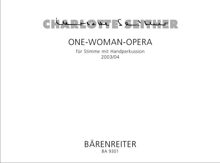 One-Woman-Opera for Voice and hand percussion (2004) (Full score)