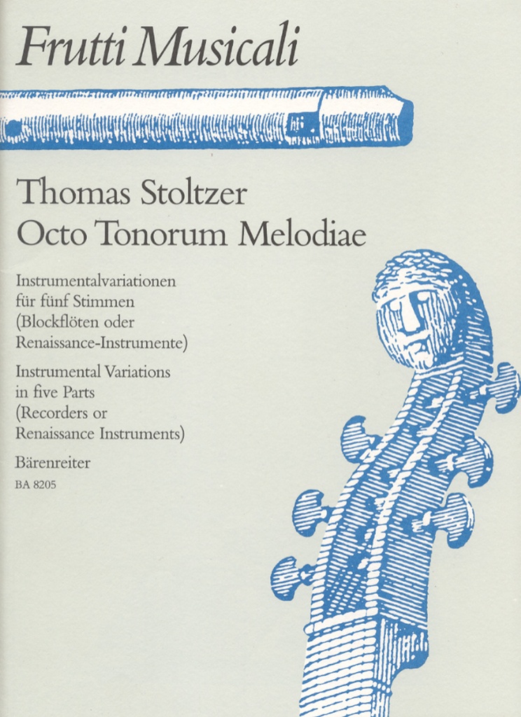 Octo Tonorum Melodiae für recorder, Renaissance- oder andere Instrumente (Score & parts)