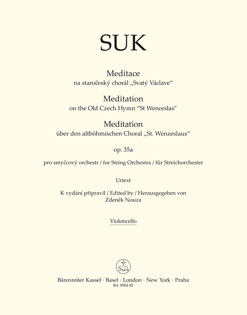 Meditation on the Old Czech Hymn 'St Wenceslas' for String Orchestra, Op.35a (Cello)