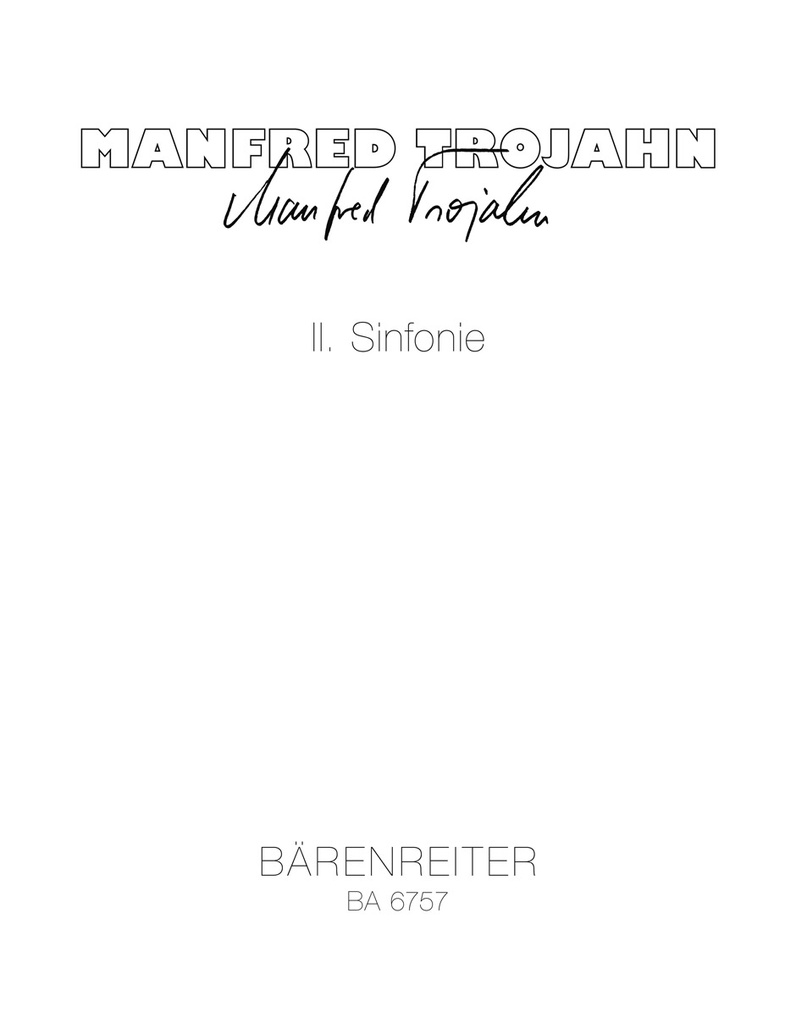 2e Sinfonie für großes Orchester (1978) (Study score)