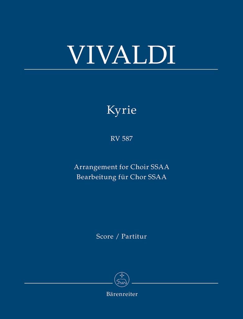 Kyrie, RV.587 (Arrangement for Choir SSAA) (Full score)