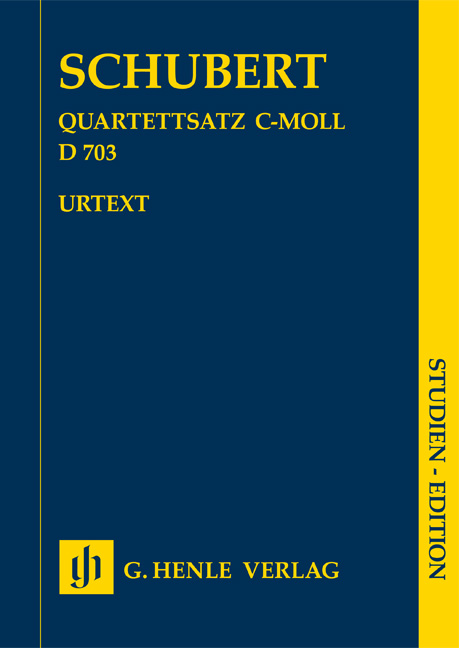 String Quartet movement in c minor D.703 (Study score)