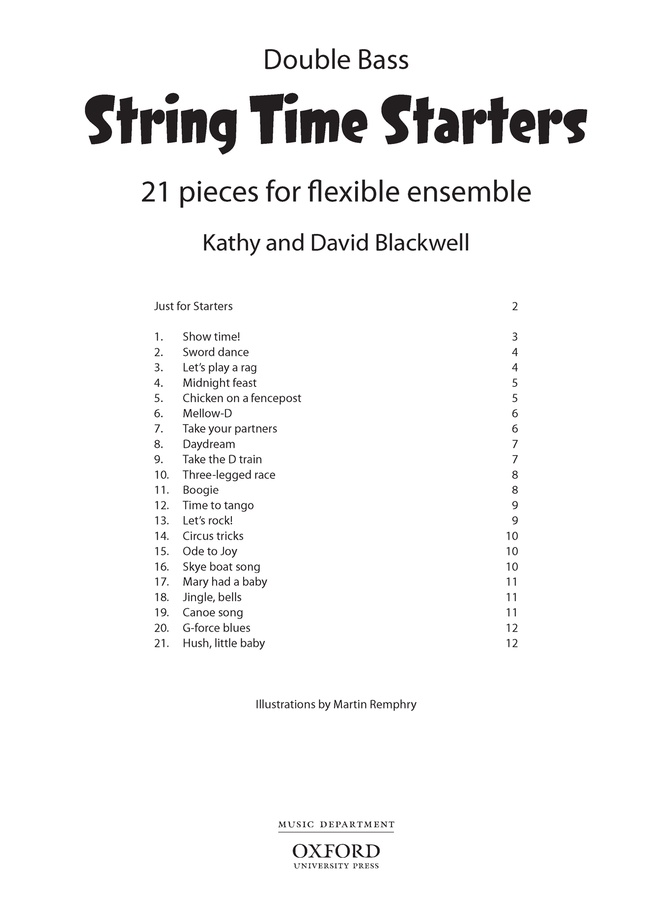String Time Starters (Double bass)