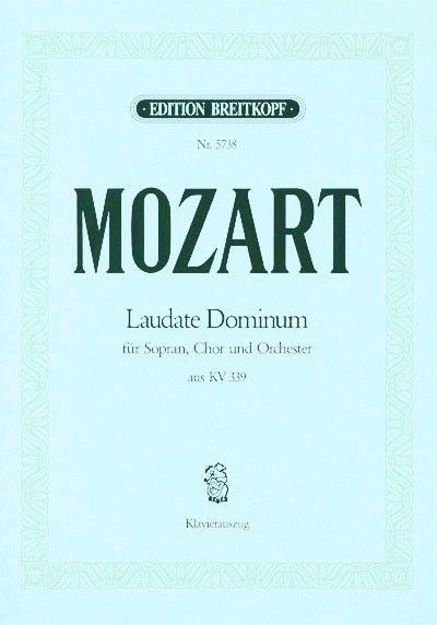 Laudate Dominum from Vesperae solennes de confessore, KV.339 (Vocal score)