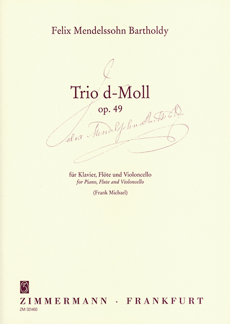 Trio D Minor, Op.49 (Score & parts)