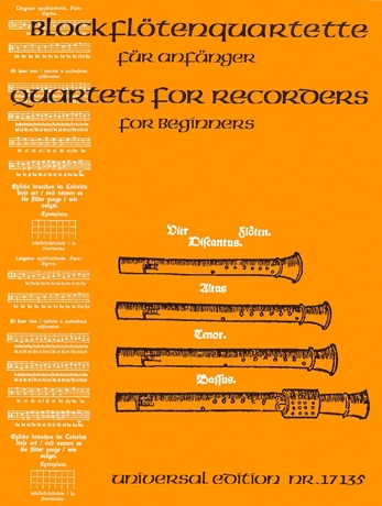 Blockflotenquartette fur Anfanger