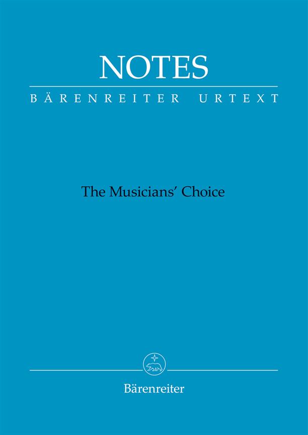 Notes - The Musician's Choice Notebook (Bach blue cover)