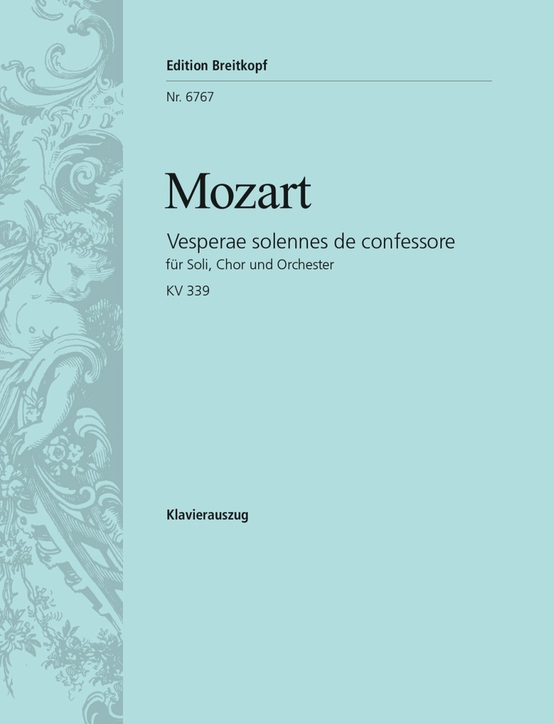 Vesperae solennes de confessore, KV.339 (Vocal score)