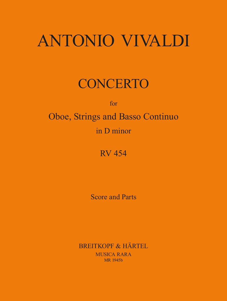 Concerto in D minor, RV.454 (Score and parts)