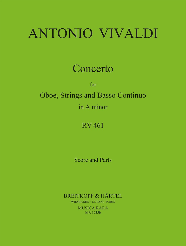 Concerto in A minor, RV.461 (Score and parts)