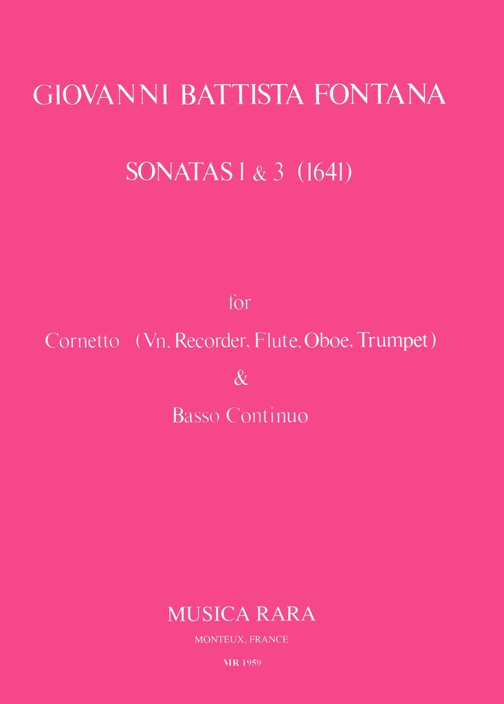Sonatas Nos.1+3 (1641) in C major
