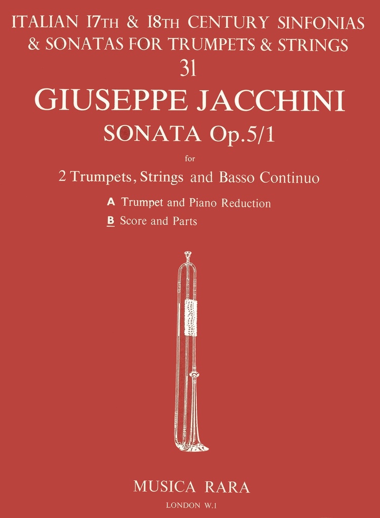 Sonata in D, Op.5 No.1 (Score and parts)