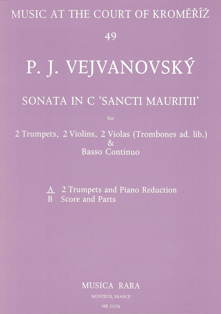 Sonata in C Sancti Mauritii (Piano reduction)