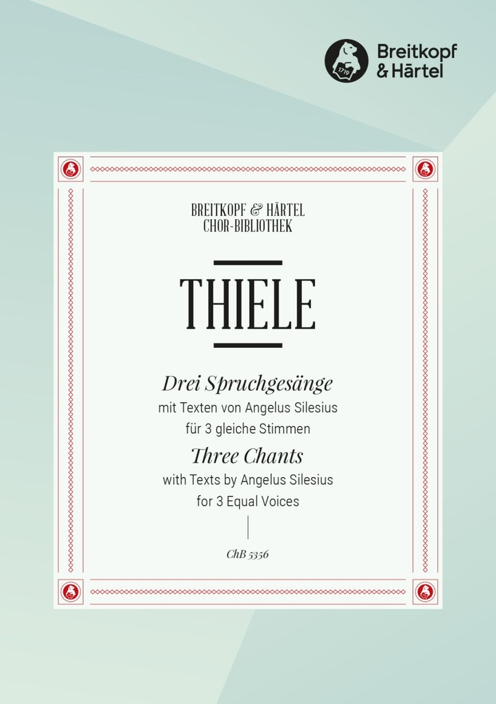 Three Chants (Choral score)