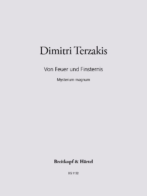 Von Feuer und Finsternis (Choral score)