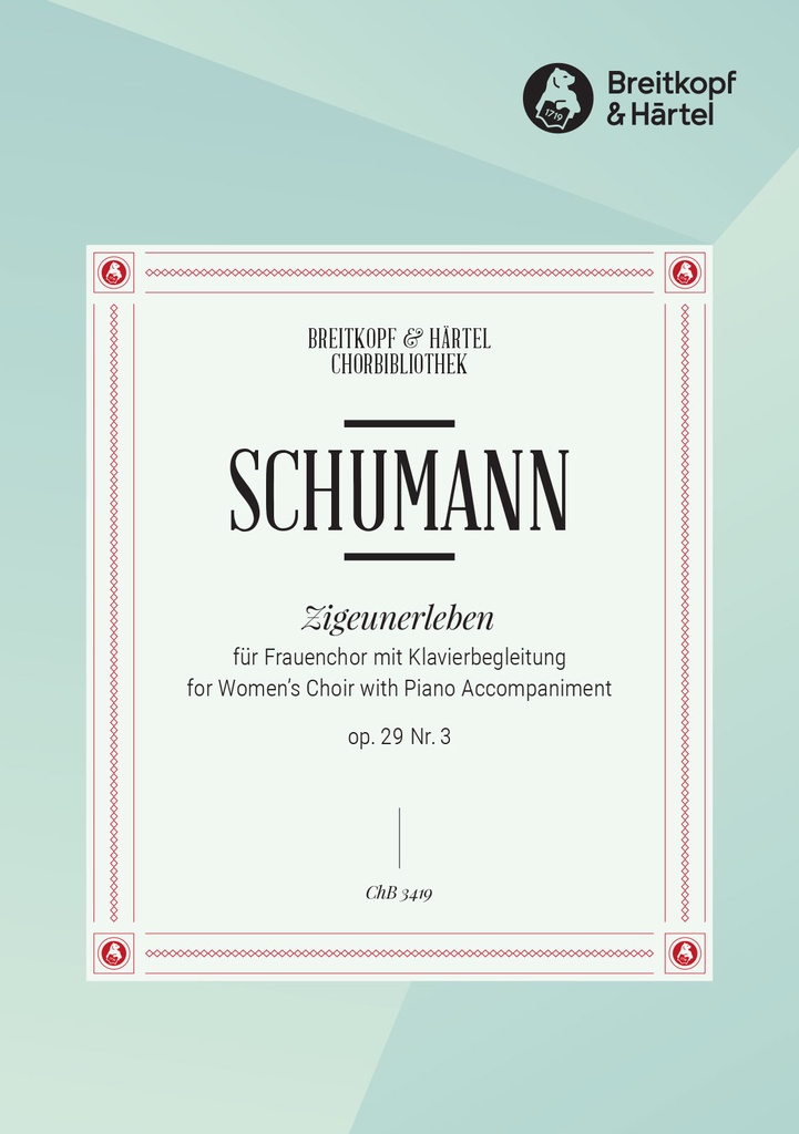 Gipsy Life, Op.29/3 (Choral score)