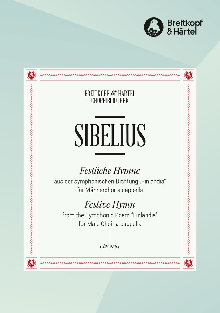 Festliche Hymne aus Finlandia, Op.26 (Choral score)
