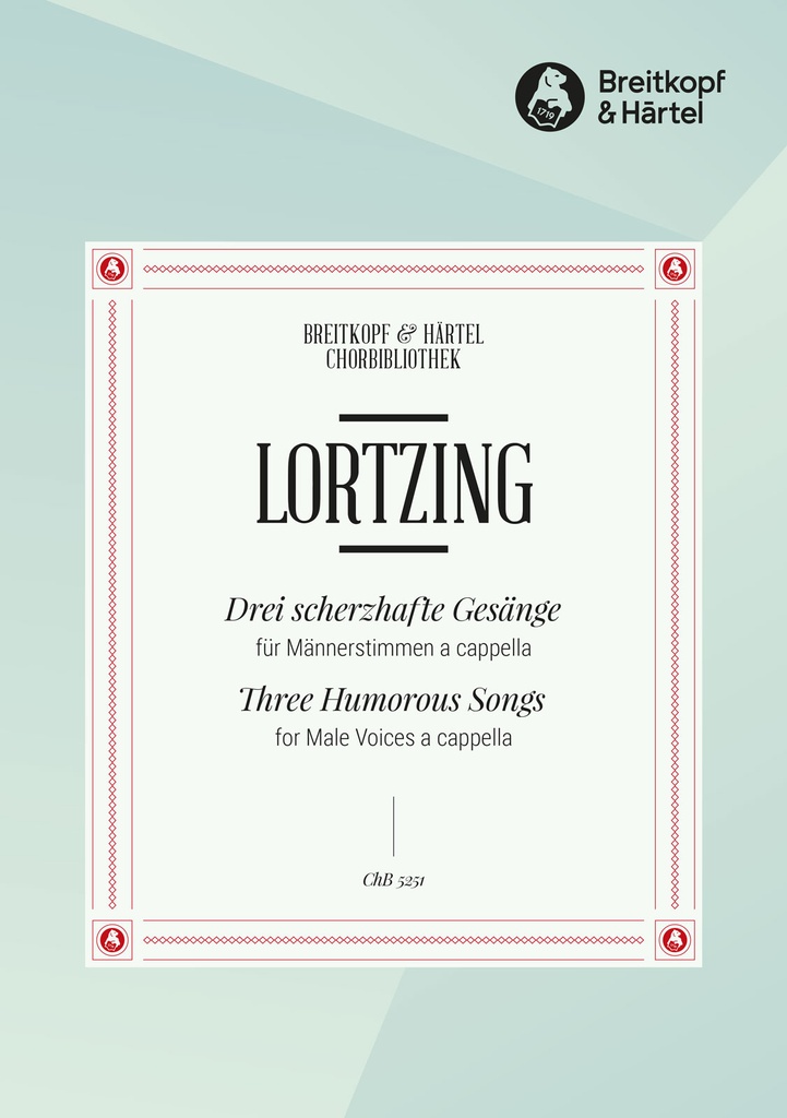 3 scherzhafte Gesaenge (Choral score)