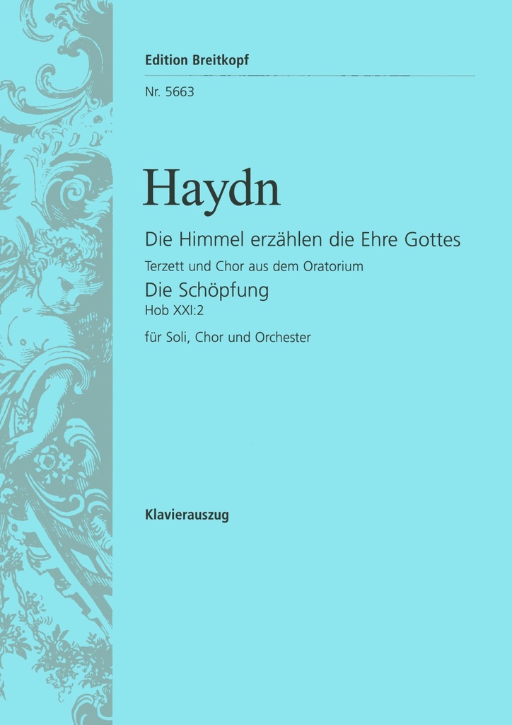 The heavens declare the glory of God (Vocal score)
