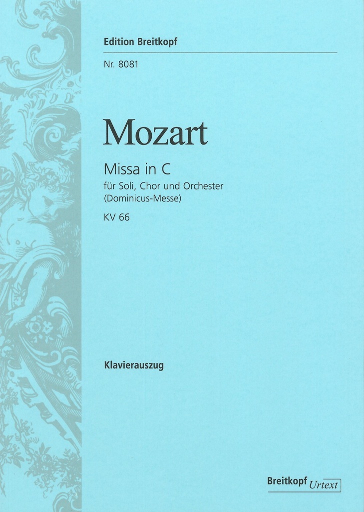 Missa in C major, KV.66 (Vocal score)