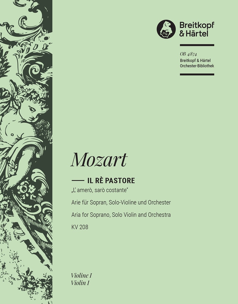 Il Re pastore, KV.208 - L'amerò, sarò costante (Violin 1)