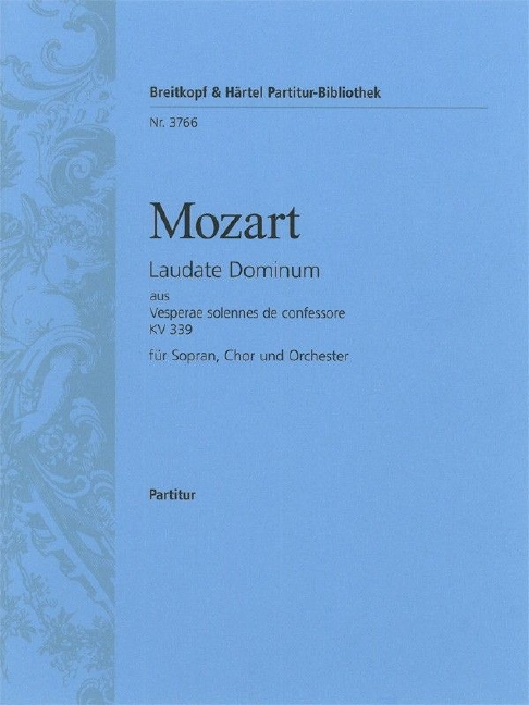 Laudate Dominum from Vesperae solennes de confessore, KV.339 (Full score)