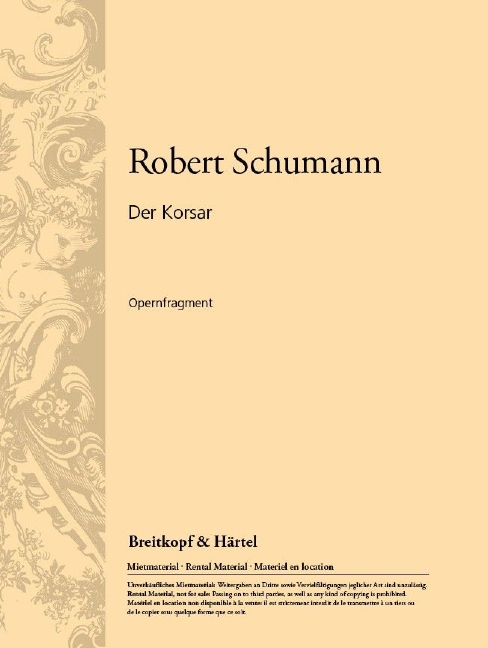 The Corsair (Vocal score)