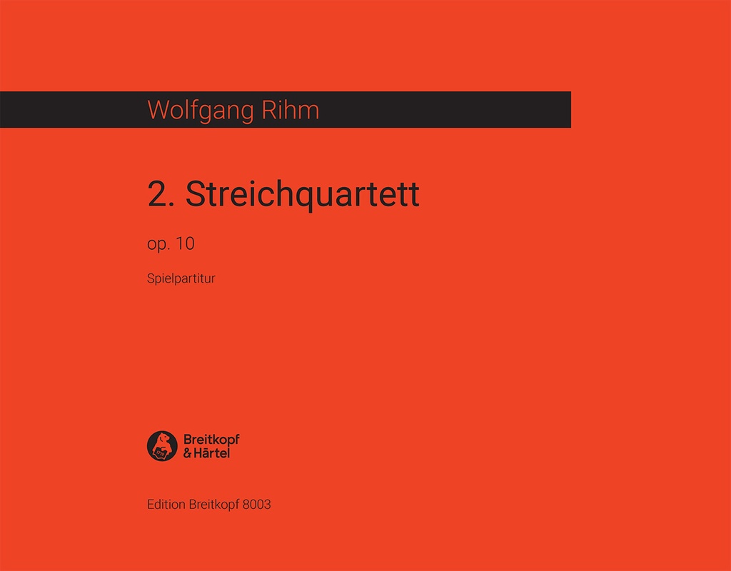 String Quartet No.2, Op.10 (Performance score)