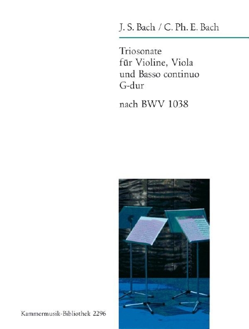 Trio Sonata in G major based on, BWV.1038 (Score and parts)