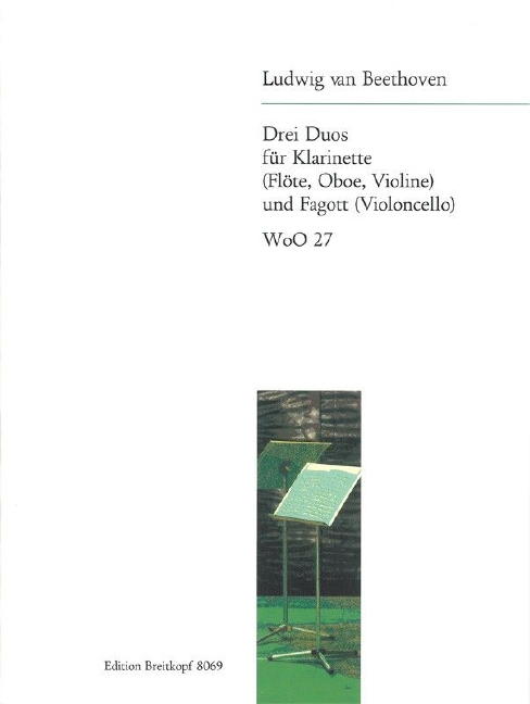 3 Duets, WOo.27 (Score and parts)
