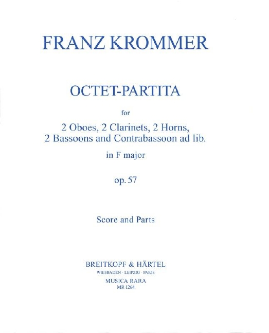 Octet-Partita in F major, Op.57 (Score and parts)
