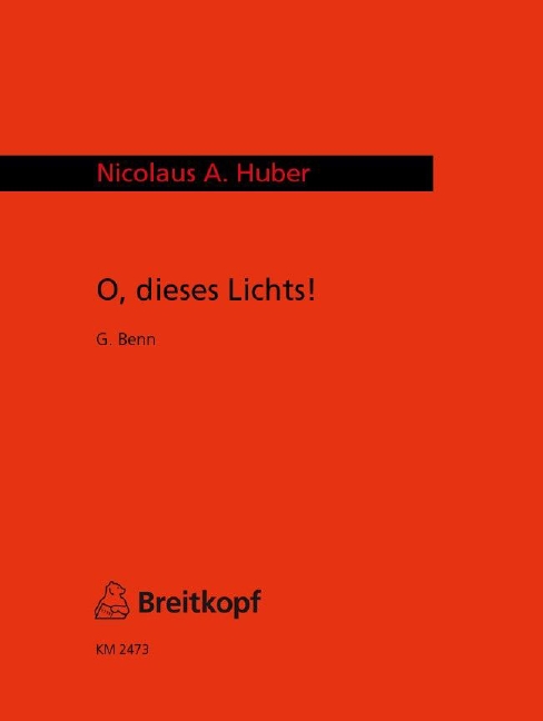 O dieses Lichts! (Performance score)