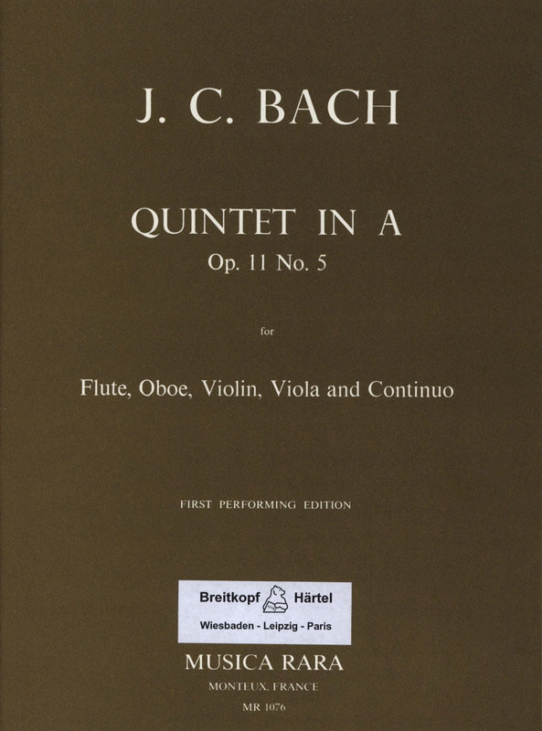 Quintet in A major, Op.11 No.5 (Score and parts)