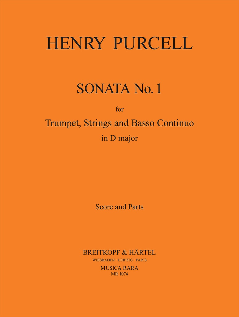 Sonata No.1 in D major (Score and parts)