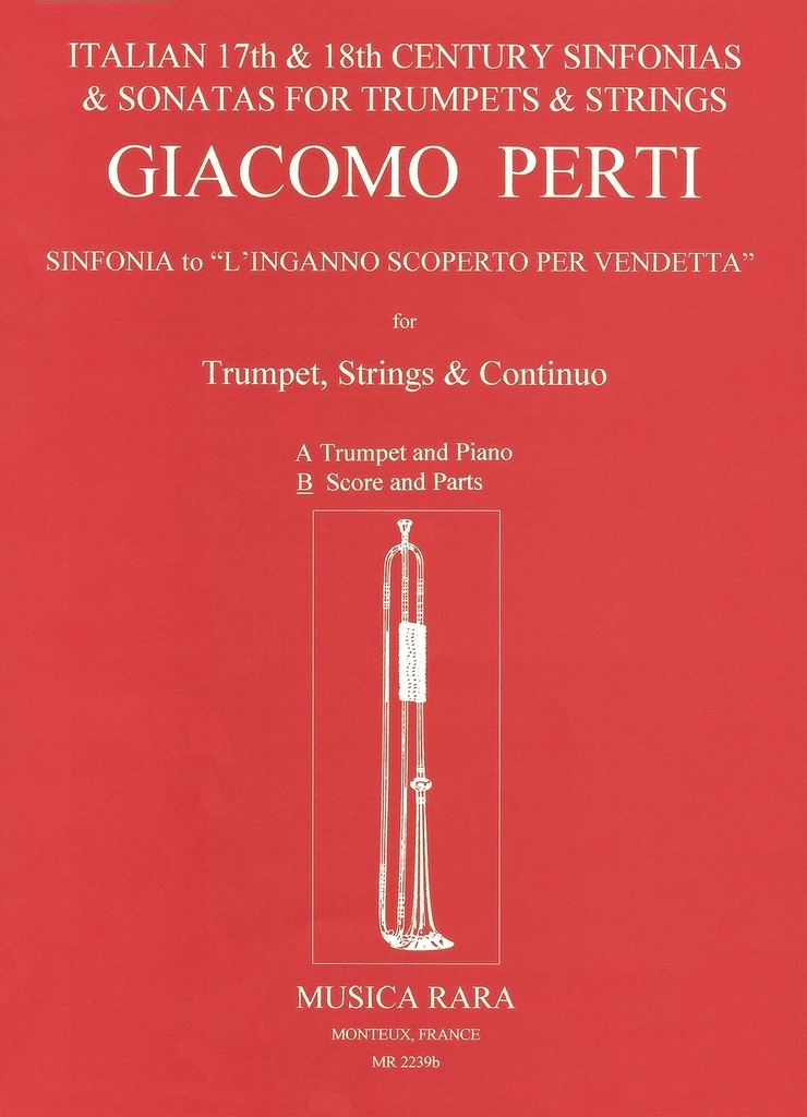 Sinfonia zu L'Inganno Scoperto per Vendetta (Score and parts)