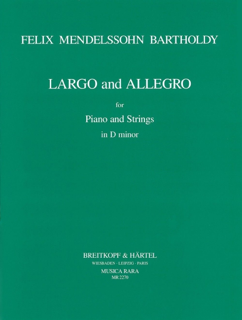 Largo and Allegro in D minor, MWV.O 1 (Score and parts)